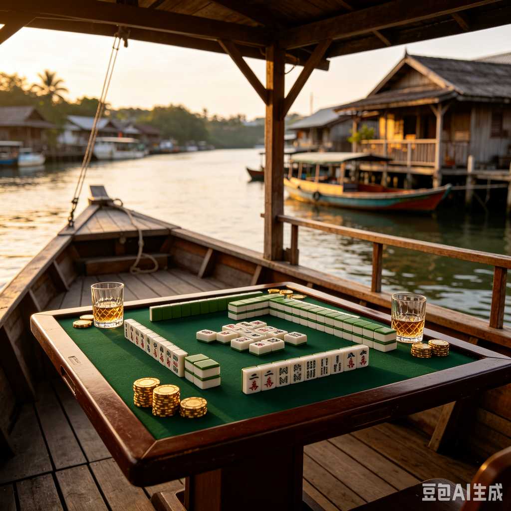 saturated color mahjong set print